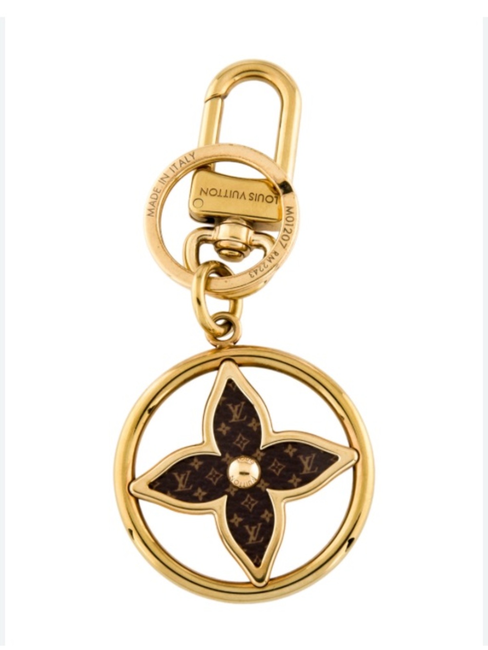 ***Louis Vuitton LOGO Puzzle Monogram Flower bag charm and key holder